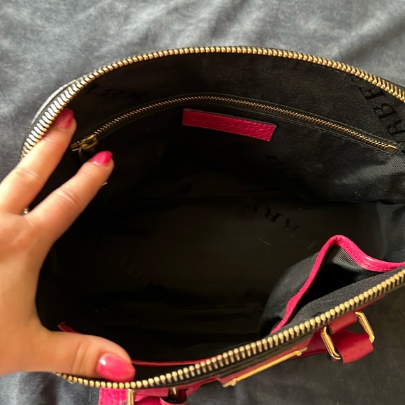 Burberry Orchard Grained Leather Satchel - Fuchsia (PINK) - Picture 6 of 11